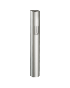 Aluminium Mezuzah 15cm- In Dotted Silver Design, Printed "shin"