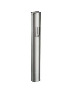 Aluminium Mezuzah 10cm- Dotted Design In Gray, With The Letter "shin"