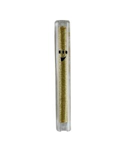PLASTIC MEZUZAH 10 CM CLEAR WITH STONES