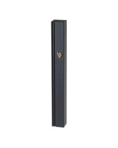 Aluminium Mezuzah - Gold Shin - 12 cm
