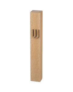 Natural Wood Square Mezuzah