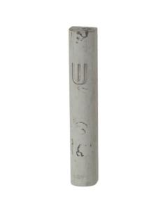 Polyresin "Cement" Mezuzah 12 Cm, Light Gray