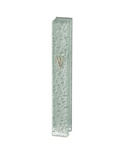 Glass Mezuzah with Silicon Cork - "Bubbles" Design