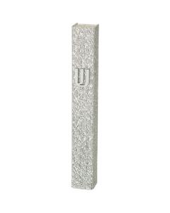 Perspex Mezuzah 12 Cm - Glitter Silver