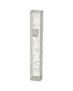 Perspex Mezuzah 12 Cm - Glitter White