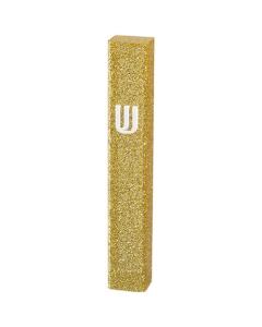 Perspex Mezuzah 12 Cm - Glitter Gold