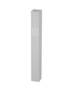 Aluminum Mezuzah 12 cm - White, Printed "SHIN"
