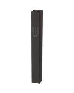 Aluminum Mezuzah 12 cm - Matte Black, Printed "SHIN"