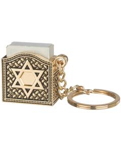 Key Holder 3 cm with Tehilim- Magen David