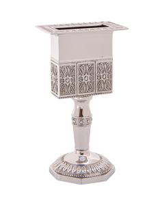 Nickel Octagon Havdalah Candle Holder