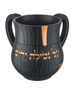 Polyresin Washing Cup - Black & Gold