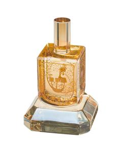 Crystal Dreidel with Metal Plaque - Gold (N.G.H.S.)