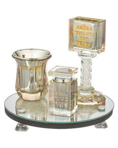 Crystal Havdala Set - Gold