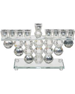 Crystal Elegant Hanukkiah - Ball Design