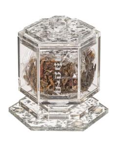 Perspex Besamim Holder - Silver Glitter