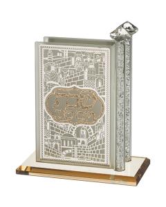 Crystal Matches Holder with Plaque