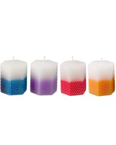Havdalah Candle Multicolor - Mini Pyramid Design