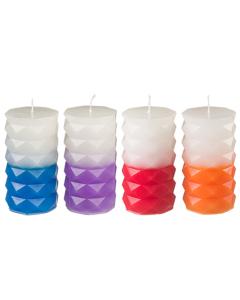 Havdalah Candle Multicolor - Pyramid Design