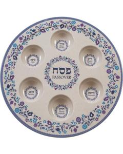 Bambo Seder Plate - Flowers