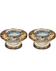 Crystal Candlesticks - Gold