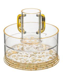 Acrylic Maim Achroni'm with Gold Glitter Flakes