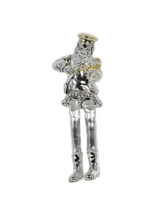 Polyresin Sitting Hassidic Figurine - Fiddler