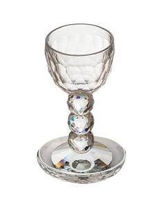 Crystal Kiddush Cup 17.5 cm - Balls