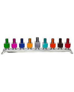 Aluminium Menorah with Multicolored Branches 27*10 cm
