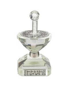 Crystal Dreidel "n.g.h.poh" With Plate 11 Cm