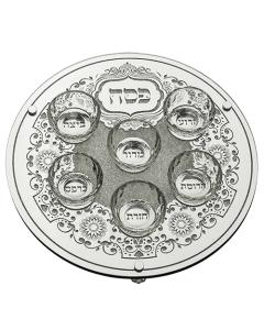 Glass Pesach Seder Plate