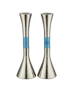 Hammered Aluminium Candlesticks - Colorful