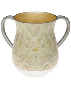 Aluminium Washing Cup 13 cm - Marble Texture