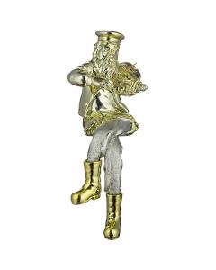 Polyresin Chassidic Figurine with Cloth Legs - Fiddler
