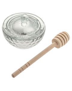 Elegant Crystal Honey Dish 5 Cm
