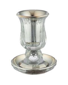 Crystal Kiddush Cup with Stem