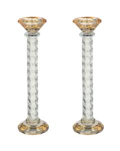 Crystal Candlesticks With Stones