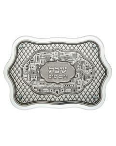 Glass Challah Tray
