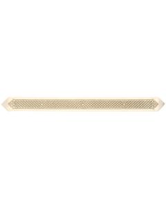 Embroidered Gold Atara for Talit Set with Clear Stones