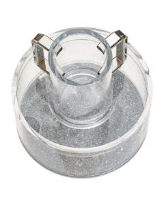 Acrylic Mayim Achronim with Silver Glitter