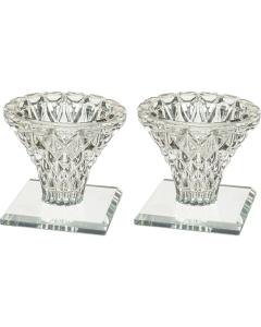 Elegant Crystal Candlesticks