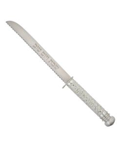 Aluminum Knife with Criss-Cross Design and Ornate End