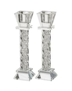 CRYSTAL CANDLESTICKS 15CM