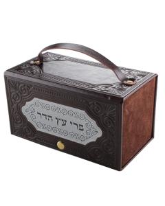 ESROG BOX LEATHER LOOK LASER CUT PLATE