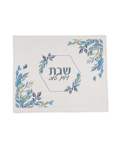 Faux Leather Challah Cover - Blues