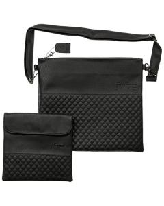 Leather Like Talit & Tefilin Set 36*33 Cm - Black