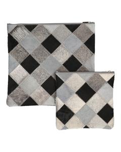 Leather Tallis & Tefillin Set - Checkers