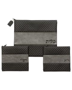 Leatherette Talit - Tefilin Set with Embroidery