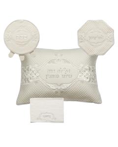 White Faux Leather 4-piece Passover Set