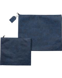 Leatherette Talit - Tefilin Set - Blue