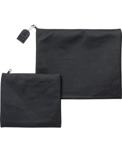 Leatherette Talit - Tefilin Set - Black with Embossing